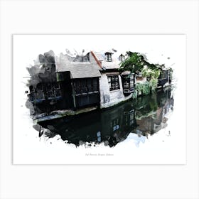 Hof Arents, Bruges, Belgium Art Print