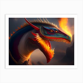 Dragon Of Fire 1 Art Print