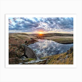 Craig Goch, Dam Wales Art Print