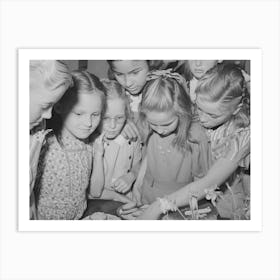 Children Having Refreshments At The 4 H Club Spring Fair At Adrian, Oregon By Russell Lee Art Print