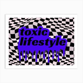Trippy Toxic Sticker Art Print