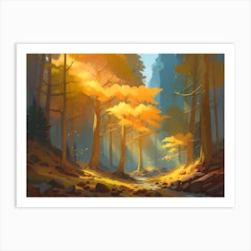 Autumn Forest 101 Art Print