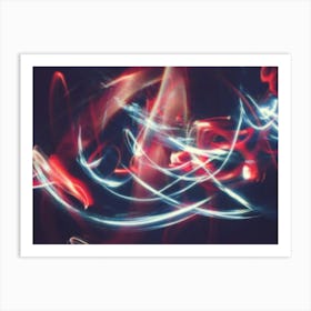 Abstract Light Painting 5 Art Print