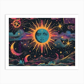 Psychedelic Painting Art Print