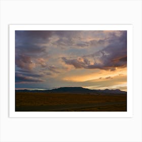 Shiprock Sunset IX on Film Art Print