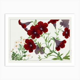 Red Geraniums Art Print