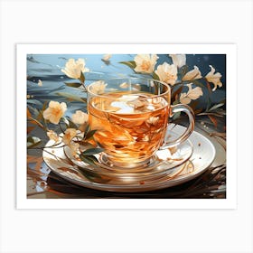 Tea In A Cup Art Print