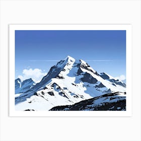 Snowy Mountain Art Print