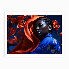 African People Fashion Art 21 Art Print