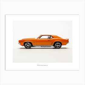 Toy Car 69 Camaro Orange Poster Art Print