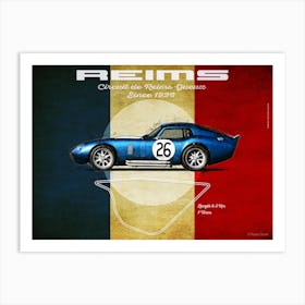 Reims Shelby Daytona Coupe Landscape Art Print