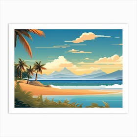 Tropical Landscape Art Print