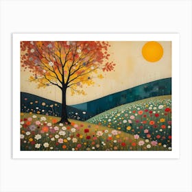 Tree In The Meadow 9 Art Print