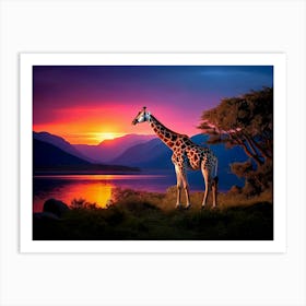 Majestic Giraffe - AfriDesigns Art Print