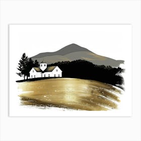 Church On The Hill 1 Art Print