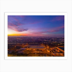 San Donato Milanese Tramonto Stampe d'Arte Art Print