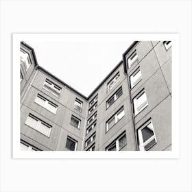 Old European Apartment Building View From Below 6 Art Print