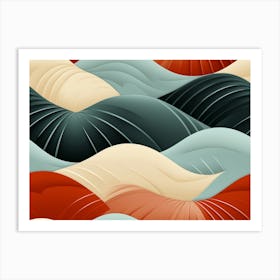 Abstract Wave Pattern Art Print