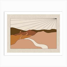 Sunbeams Over Trail Art Print