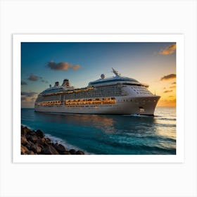 4default Experience The Opulence Of A Luxury Cruise Ship In A B 0 Art Print