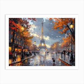 Paris In Autumn Art Print