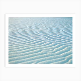 White Sands on Film Blue Art Print
