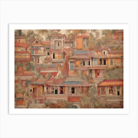 Indian Village Art Print