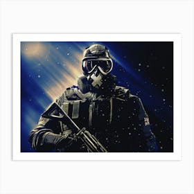 Light Of Heroes ― Mute Tom Clancys Rainbow Six Siege Sas Art Print