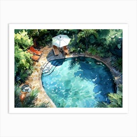 Malibu Dream Pool 4 Art Print