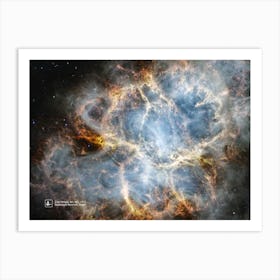 Crab Nebula, M1, NGC 1952 (James Webb/JWST) — space poster Art Print