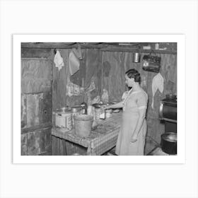 Southeast Missouri Farms, Corner Of Kitchen, Sharecropper S Shack, La Forge Project, Missouri By Russell Lee Art Print