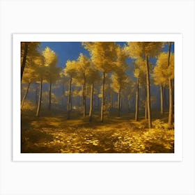 Autumn Forest 25 Art Print