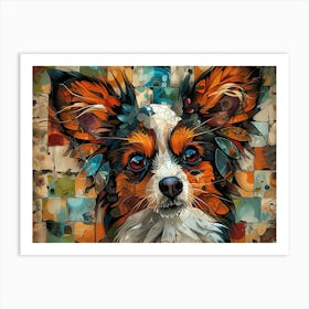 Papillon Fine Art Portrait 1 Art Print