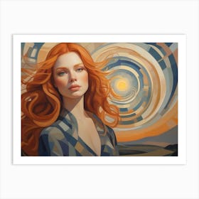 Woman In The Sun 12 Art Print