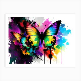 Colorful Butterflies 156 Art Print