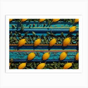 Yellow Lemons Art Print