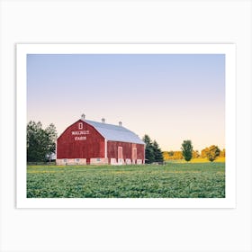 Walnut Farm Barn Art Print