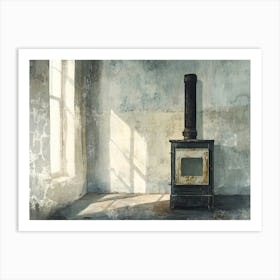 Stove In A Room 1 Art Print