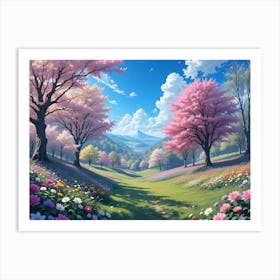 Cherry Blossoms 11 Art Print