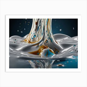 Milk Pouring 4 Art Print