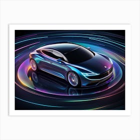 Futuristic Car 42 Art Print