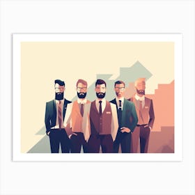 Businessmen With Beards Art Print