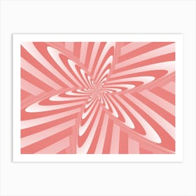 Retro Spiral Art Print