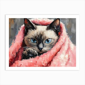 Bathroom Cat 10 Art Print