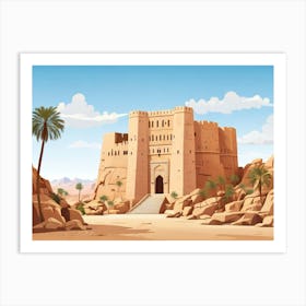 Desert Castle Art Print