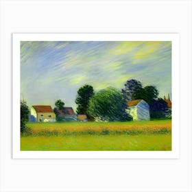 Summer In Aston, Oxfordshire Art Print