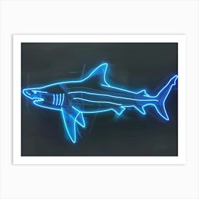 Aqua Hammerhead Shark 5 Art Print