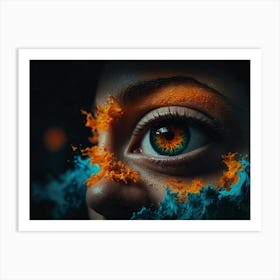 Woman'S Eye Art Print