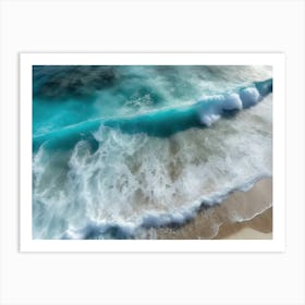 Aerial Waves3 Art Print