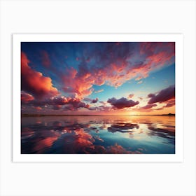 Beautiful Clouds In A Vivid Sky Art Print